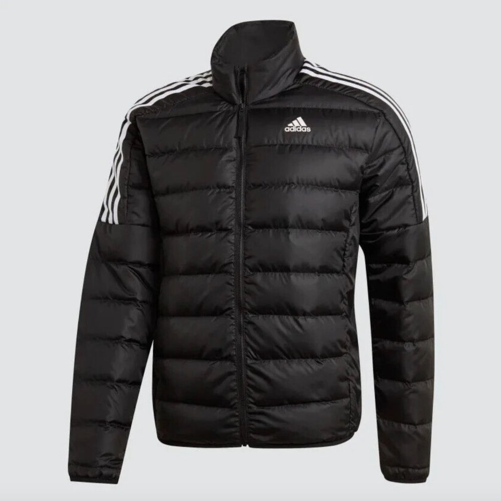 Adidas Men's Essentials Down Insulated Black Puffer Jacket